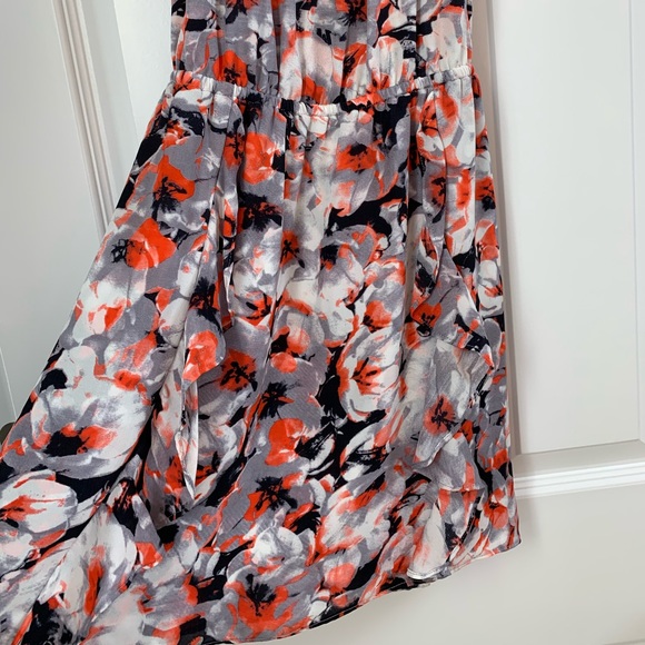 Boutique Summer Floral Mini Cross Back Dress Small - Picture 2 of 5